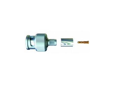 Fiche BNC mâle à sertir pour câble vidéo KX6