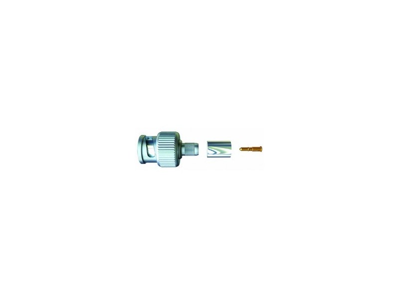 Fiche BNC mâle à sertir pour câble vidéo KX6