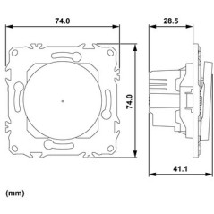 Wiser Odace S920567 - 4A Zigbee-Rollverschlussschalter weiß