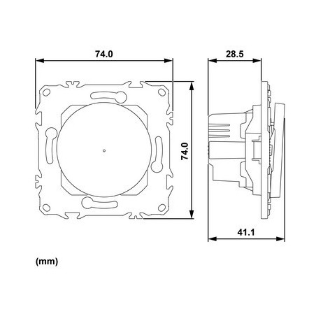 Wiser Odace S920567 - 4A Zigbee-Rollverschlussschalter weiß