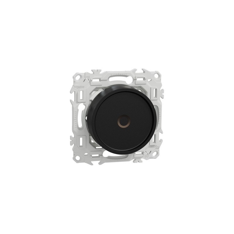 Wiser S940513 Odace - Dimmer rotativo a LED zigbee a 2 fili in antracite Wiser S940513 Odace - Dimmer rotativo a LED zigbee a 2 fili in antracite
