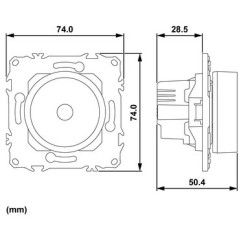 Wiser S940513 Odace - 2-Draht Zigbee LED Drehdimmer in Anthrazit