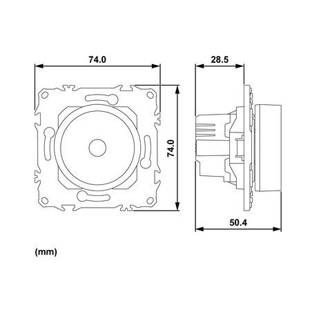 Wiser S940513 Odace - 2-wire zigbee LED rotary dimmer in anthracite