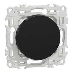 Wiser S940530 Odace - Botón de Botón Conectado Zigbee Negro Ónix de 10A