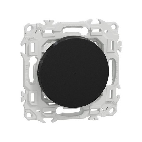 Wiser S940530 Odace - Bouton poussoir connecté 10A zigbee noir Onyx