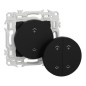Wiser Odace S940531 - Interruttore Centrale Wireless 2 o 4 BP Onice Nero