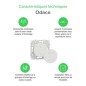 Wiser Odace S940531 - Interruttore Centrale Wireless 2 o 4 BP Onice Nero