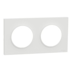 SCHNEIDER ELECTRIC S929704 - Odace Origine Plaque finition 2P blanche