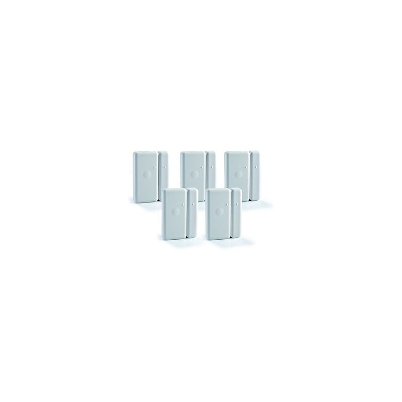 Delta Dore MDO BL Tyxial + 6412326 - PACK 5 détecteurs ouverture radio blancs
