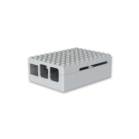 RASPBERRY PI3 - Gehäuse, Pi-Blox für Raspberry Pi Modelle B+, 2-und 3 B-Modelle, ABS, Weiß
