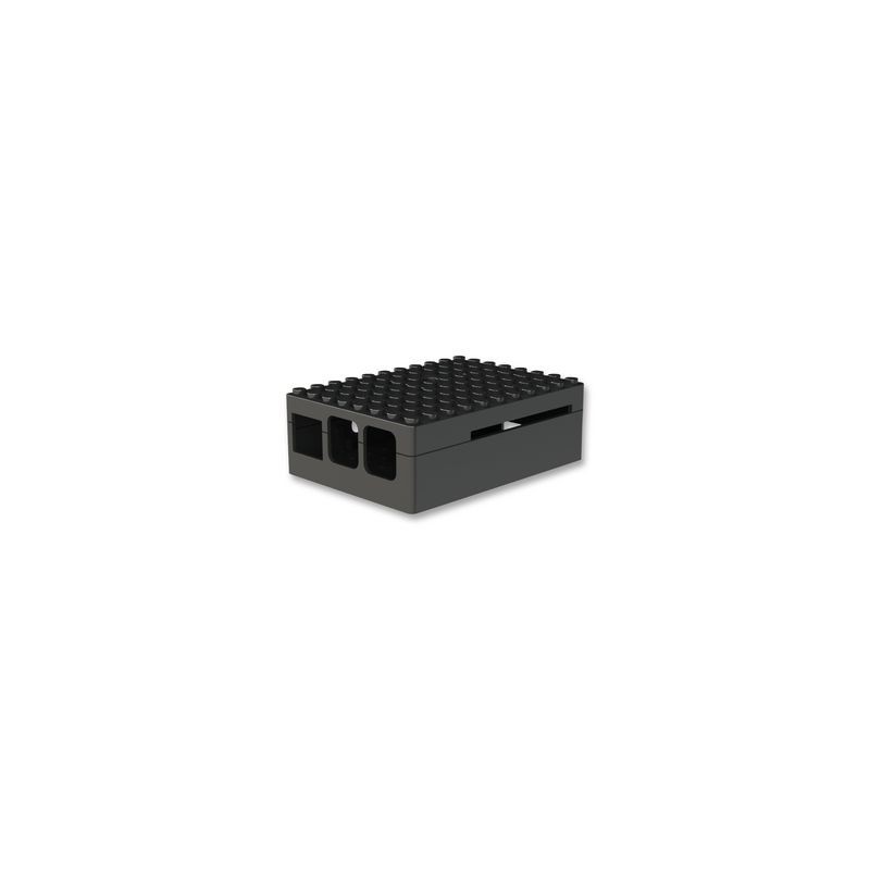 LAMPONE PI3 Caso Pi Blox per Raspberry Pi Modelli B+, 2, e 3 Modelli B, ABS, Nero LAMPONE PI3 Caso Pi Blox per Raspberry Pi Modelli B+, 2, e 3 Modelli B, ABS, Nero
