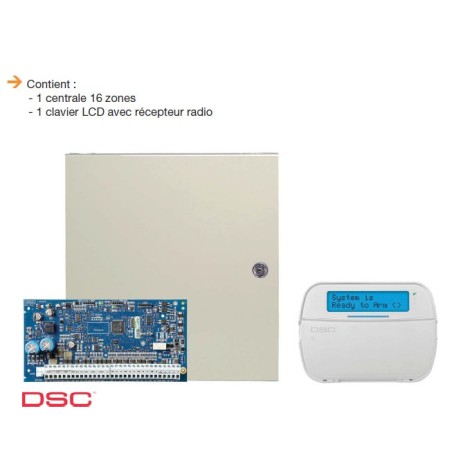 Alarm NEO DSC - Pack central alarm NEO 6 to 16 zones with keyboard