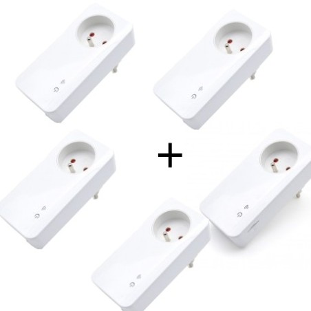 SIMPAL - T40 GSM / Funk-Steckdosenpaket mit vier T20-Buchsen