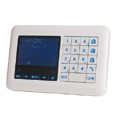 WK250 DSC Inalámbrico Premium Teclado táctil lector de placas de identificación, para la central de alarma Inalámbrica Premium