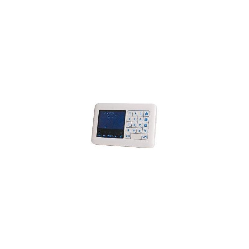 WK250 DSC Inalámbrico Premium Teclado táctil lector de placas de identificación, para la central de alarma Inalámbrica Premium WK250 DSC Inalámbrico Premium Teclado táctil lector de placas de identificación, para la central de alarma Inalámbrica Premium