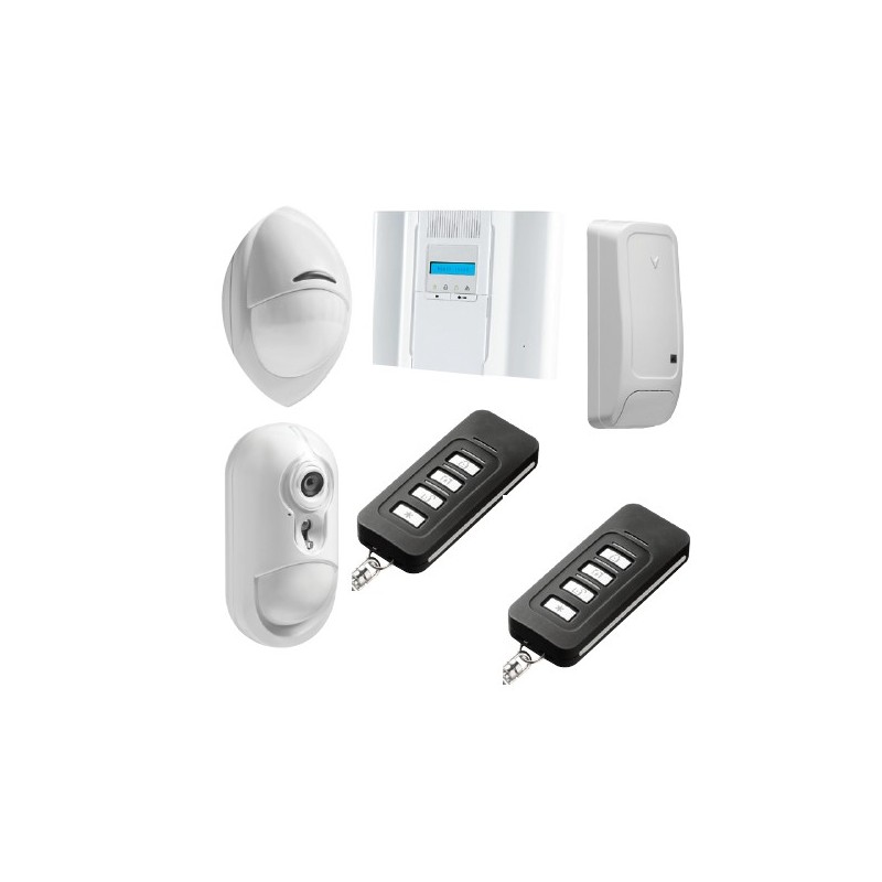DSC Inalámbrico Premium Pack de alarma IP conectado con el detector de la cámara PowerG