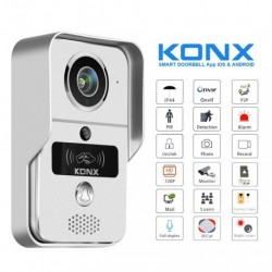 KONX KW02C+ - Portier vidéo WiFi ou Ethernet / IP lecteur RFID avec sonnette