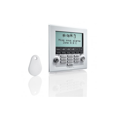 Somfy alarma - Teclado LCD con lector de placas de identificación