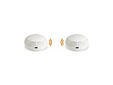 FINSECUR DAAF CALYPSOIIR - Juego de 2 detectores de humo conectados