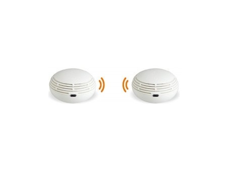 FINSECUR DAAF CALYPSOIIR - Juego de 2 detectores de humo conectados