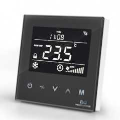 MCOHOME MH8-FCB - Termostato para fan coil convector 2 tubos-Z-Wave Plus negro