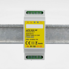 EUTONOMY - Adattatore euFIX DIN per Fibaro FGS-222 senza pulsanti