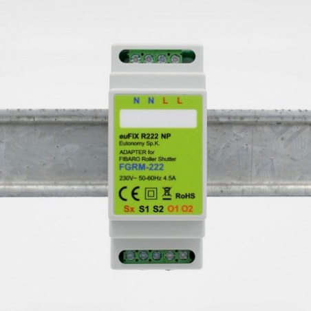 EUTONOMY - Adapter euFIX DIN for Fibaro FGR-222 without buttons