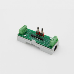 EUTONOMY D212 - Adattatore euFIX su guida DIN modulo Fibaro FGD-212 con pulsanti
