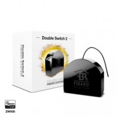 Fibaro FGS-223 - Fibaro módulo de doble interruptor Z-Wave y Más con soporte para carril DIN