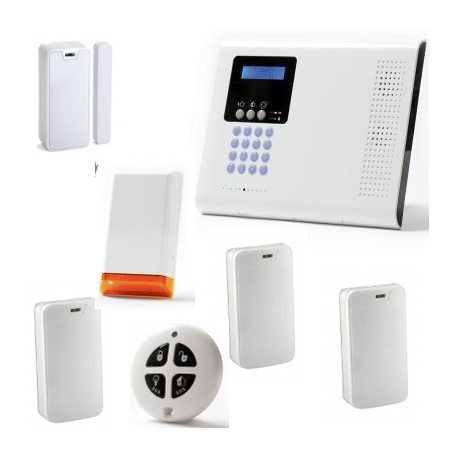 Alarm haus drahtlos - Pack Iconnect IP / GSM-F3 / F4 mit sirene