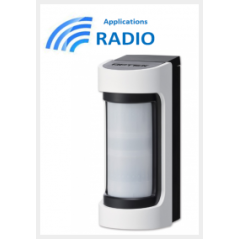 Accesorios optex VXS-RAM - Detector de INFRARROJOS de radio exterior de ángulo amplio de accesorios optex