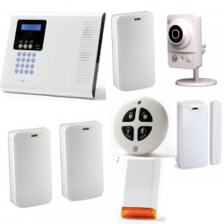 Línea de productos electrónicos - Pack Iconnect IP / GSM F3 / F4 con la sirena y la cámara