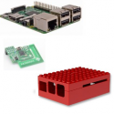Raspberry Pi 3-tarjeta de Z-wave Plus caso de Lego rojo