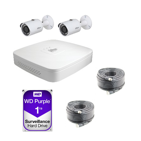 Kit de videovigilancia Dahua AHD 720P 2 cámaras