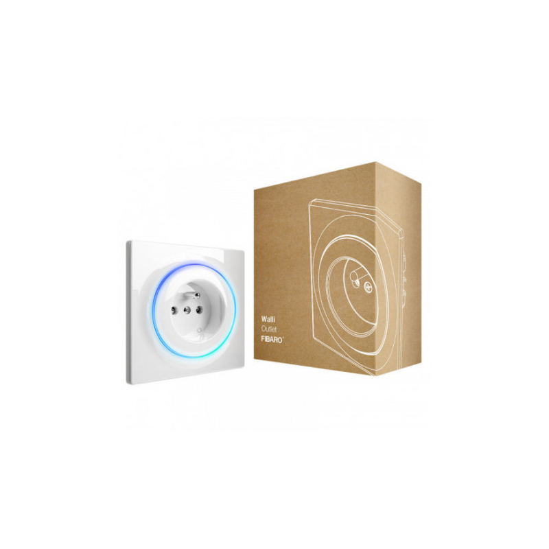 Fibaro Walli FGWOE-011 - Prise murale Z-Wave Plus Outlet type E Fibaro Walli FGWOE-011 - Prise murale Z-Wave Plus Outlet type E