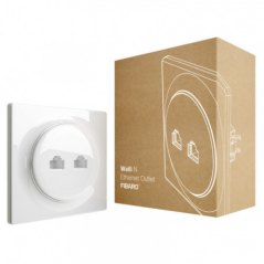 Fibaro FGWEEU-021 - Fibaro Walli N Presa Ethernet Presa a muro Ethernet a 2 porte