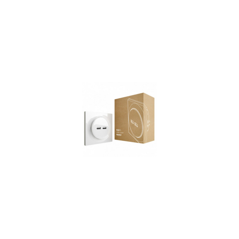 Fibaro FGWU-021 - Prise murale 2 ports USB Fibaro Walli N USB Outlet Fibaro FGWU-021 - Prise murale 2 ports USB Fibaro Walli N USB Outlet