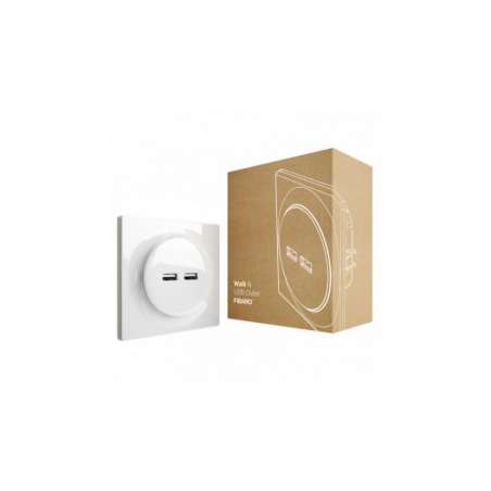 Fibaro FGWU-021 - Presa a muro 2 USB Fibaro Walli N Presa USB
