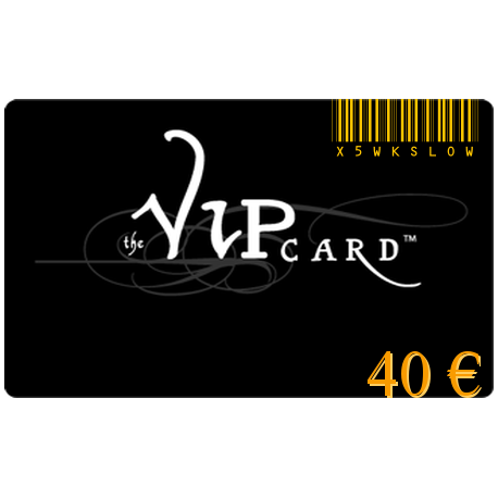 VIP gift card worth 40€