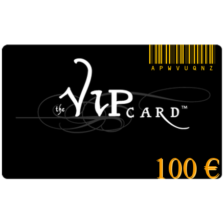 Carte cadeau VIP d'une valeur de 100€