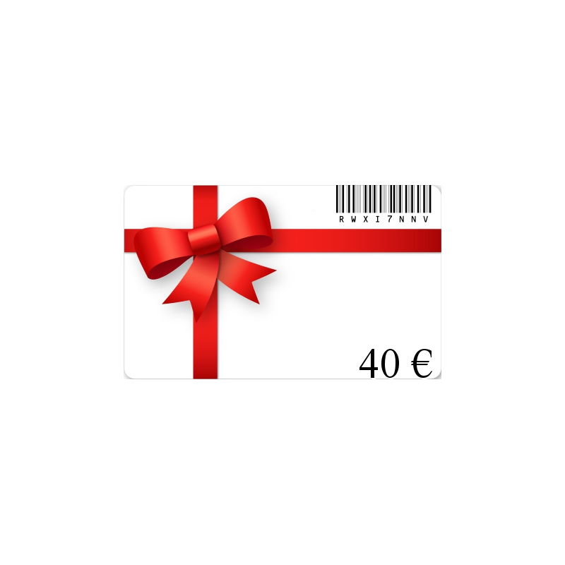 Carte cadeau anniversaire d'une valeur de 40€ Carte cadeau anniversaire d'une valeur de 40€