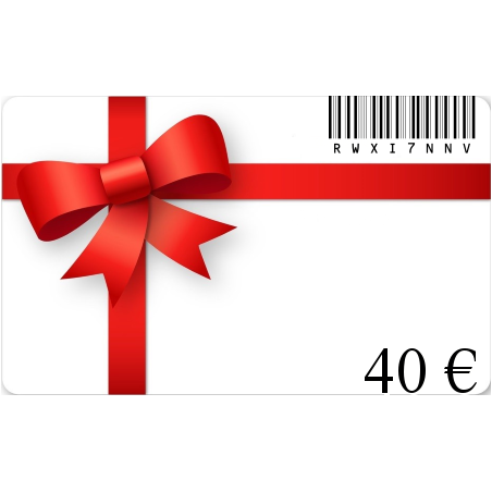 Birthday gift card worth 40€