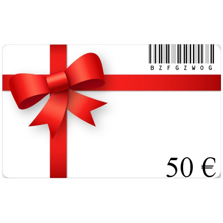 Carte cadeau anniversaire d'une valeur de 50€