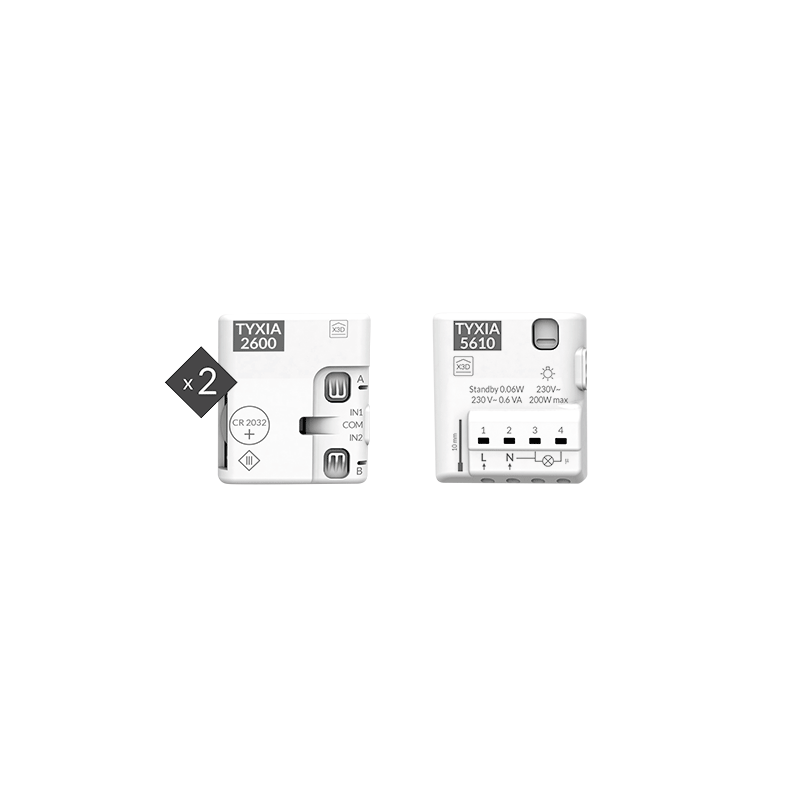 Delta Dore Pack TYXIA 511 - Erstellen Sie ein drahtloses Hin und Her ohne Neutralleiter Delta Dore Pack TYXIA 511 - Erstellen Sie ein drahtloses Hin und Her ohne Neutralleiter