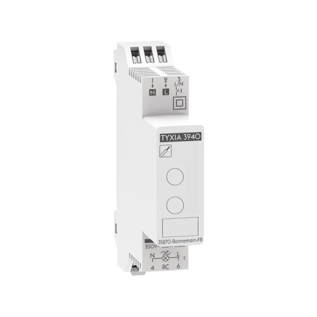 TYXIA 3940 - Récepteur éclairage variateur filaire rail DIN