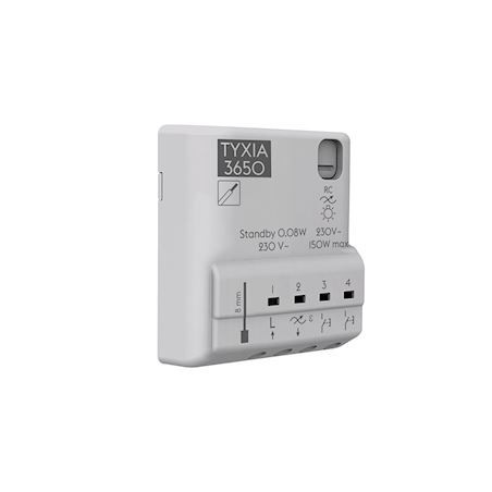 Delta Dore TYXIA 3650 - Ricevitore dimmer di illuminazione cablato timer senza neutro