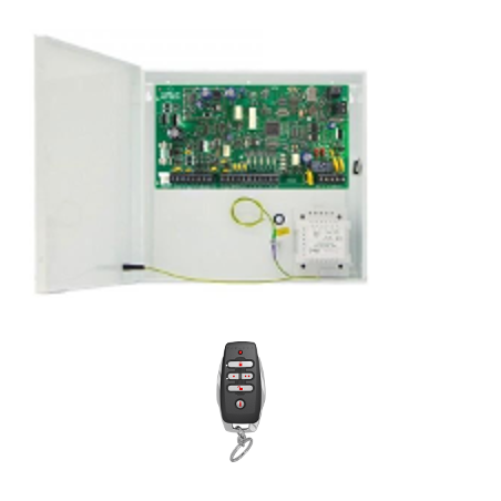 Alarme Paradox Magellan MG5000 - Centrale alarme 32 zones radios télécommande RM25