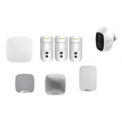 Ajax alarm - Alarm Kit HUB 2 MotionCam siren white EZVIZ camera
