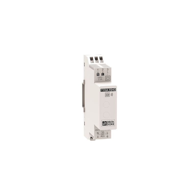 Delta Dore TYXIA 4940 - X3D DIN-Schienen-Dimmer-Beleuchtungsempfänger Delta Dore TYXIA 4940 - X3D DIN-Schienen-Dimmer-Beleuchtungsempfänger