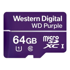 WD Purple - Tarjeta de memoria flash de 64 GB